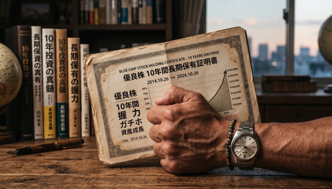 優良株10年間長期保有証明書